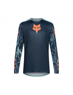 Koszulka rowerowa z długim rękawem FOX Junior Ranger Jersey Image Print Arctic Blue