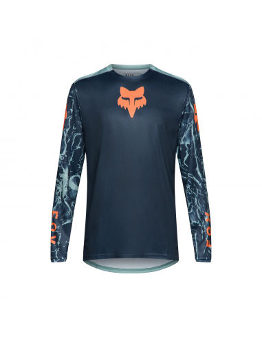 Koszulka rowerowa z długim rękawem FOX Junior Ranger Jersey Image Print Arctic Blue