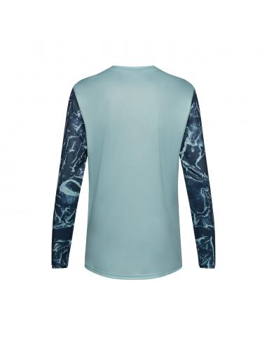 Koszulka rowerowa z długim rękawem FOX Junior Ranger Jersey Image Print Arctic Blue