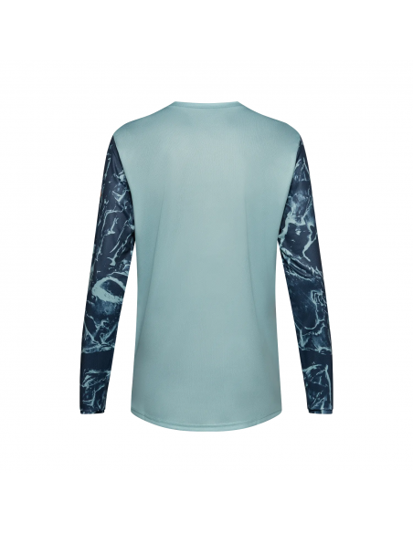 Koszulka rowerowa z długim rękawem FOX Junior Ranger Jersey Image Print Arctic Blue