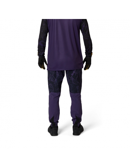 Koszulka rowerowa z długim rękawem FOX Junior Ranger Jersey Image Print Plum Purple