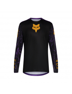 Koszulka rowerowa z długim rękawem FOX Junior Ranger Jersey Image Print Plum Purple