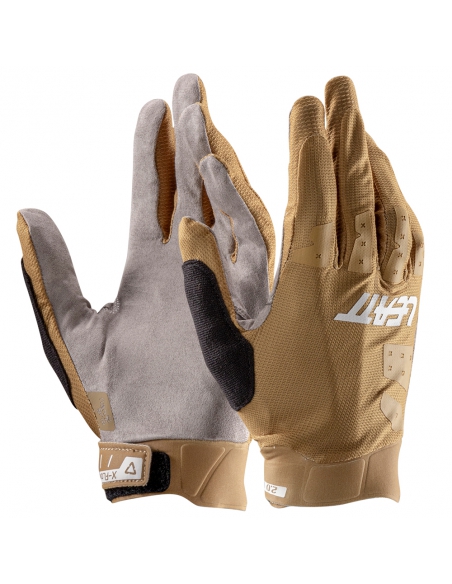 Rękawiczki rowerowe Leatt MTB 2.0 X-Flow Brass Brown