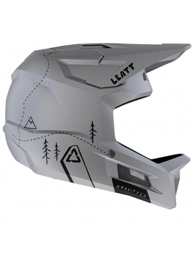Kask rowerowy full face LEATT MTB Gravity 2.0 Grey