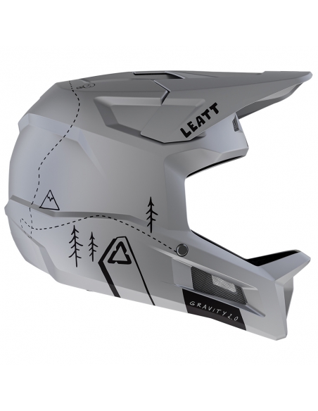 Kask rowerowy full face LEATT MTB Gravity 2.0 Grey