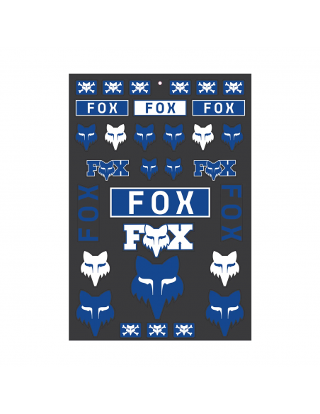 Naklejki FOX Legacy Track Sticker Pack Blue