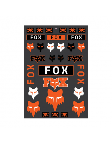 Naklejki FOX Legacy Track Sticker Pack Orange