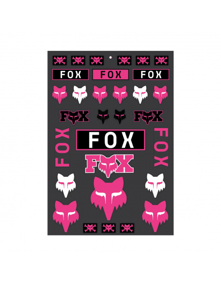 Naklejki FOX Legacy Track Sticker Pack Pink