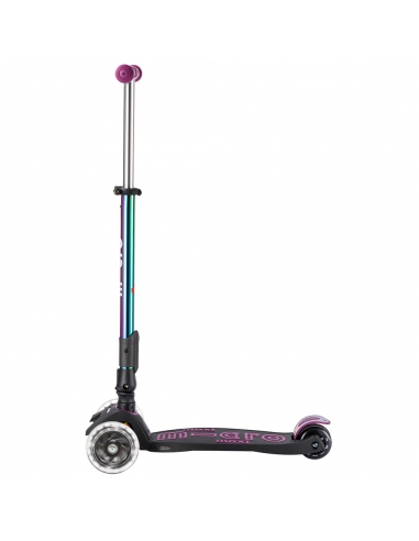 Hulajnoga Maxi Micro Deluxe Foldable LED Neochrome Purple (składana, świecące koła)