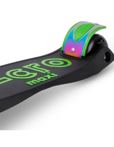 Hulajnoga Maxi Micro Deluxe Foldable LED Neochrome Green (składana, świecące koła)