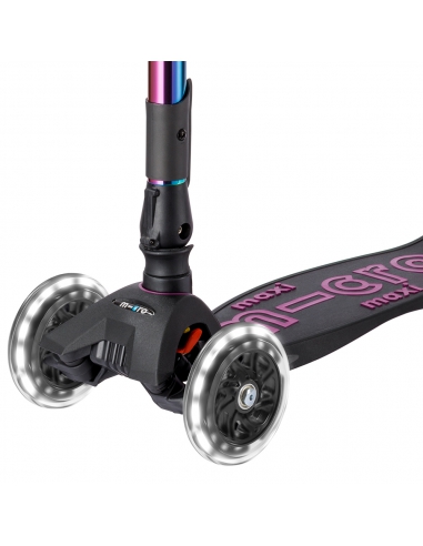 Hulajnoga Maxi Micro Deluxe Foldable LED Neochrome Purple (składana, świecące koła)