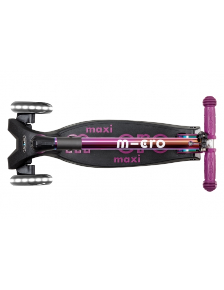 Hulajnoga Maxi Micro Deluxe Foldable LED Neochrome Purple (składana, świecące koła)