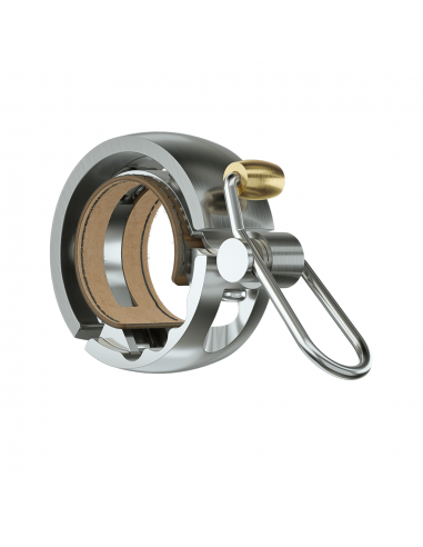 Dzwonek KNOG Oi Luxe Bike Bell Small Silver (Ø 22,2 mm)