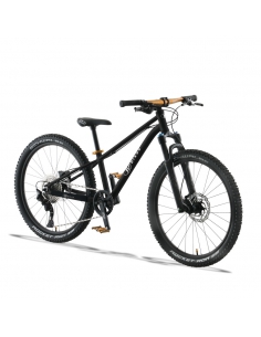 Rower dziecięcy KUbikes 24S DISC Black/Laser-Gold -...