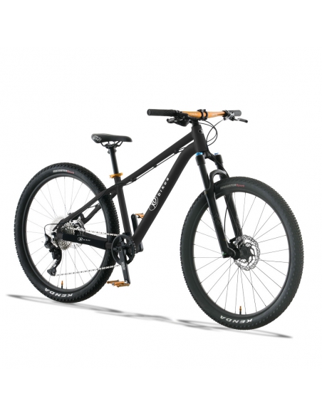 Rower dziecięcy KUbikes 26 DISC Black/Laser-Gold - czarny ze złotymi akcentami