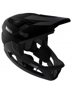 Kask rowerowy full face LEATT MTB Enduro 2.0 Junior Stealth Black/Grey (odpinana garda)