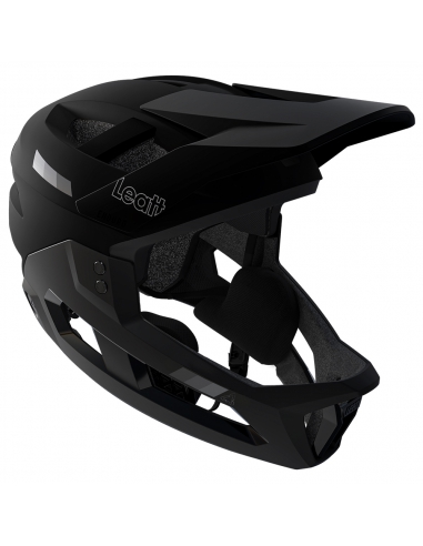 Kask rowerowy full face LEATT MTB Enduro 2.0 Junior Stealth Black/Grey (odpinana garda)