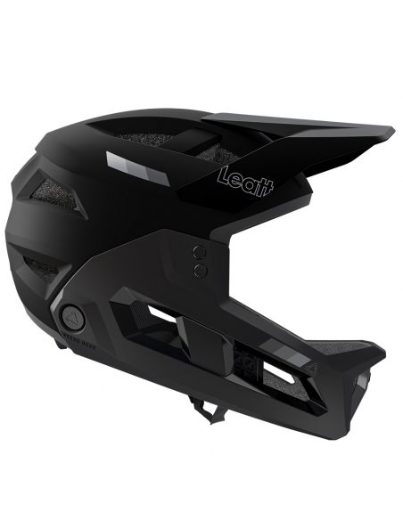 Kask rowerowy full face LEATT MTB Enduro 2.0 Junior Stealth Black/Grey (odpinana garda)