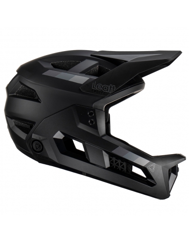 Kask rowerowy full face LEATT MTB Enduro 2.0 Stealth Black/Grey (odpinana garda)