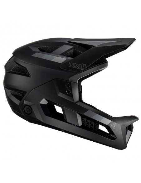 Kask rowerowy full face LEATT MTB Enduro 2.0 Stealth Black/Grey (odpinana garda)