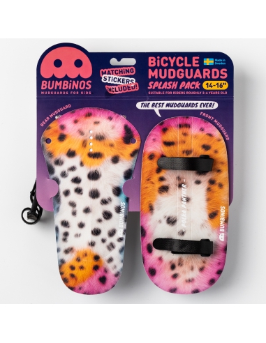 Błotniki rowerowe dziecięce Bumbinos Polka Panther (komplet przód + tył)