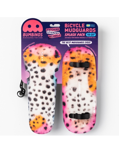 Błotniki rowerowe dziecięce Bumbinos Polka Panther (komplet przód + tył)