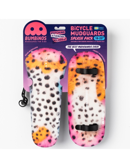 Błotniki rowerowe dziecięce Bumbinos Polka Panther (komplet przód + tył)