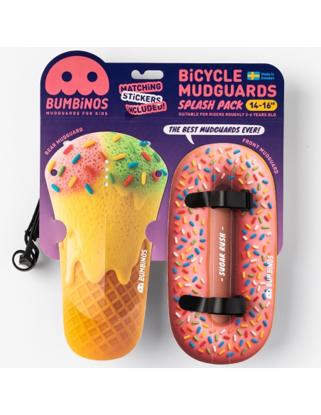 Błotniki rowerowe dziecięce Bumbinos Sugar Rush (komplet przód + tył)