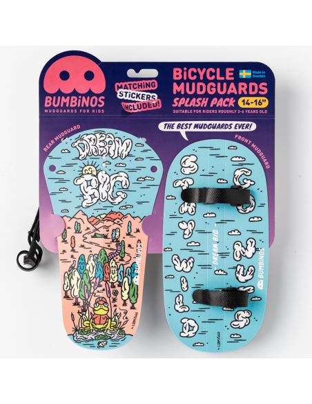 Błotniki rowerowe dziecięce Bumbinos Dream Big (komplet przód + tył)