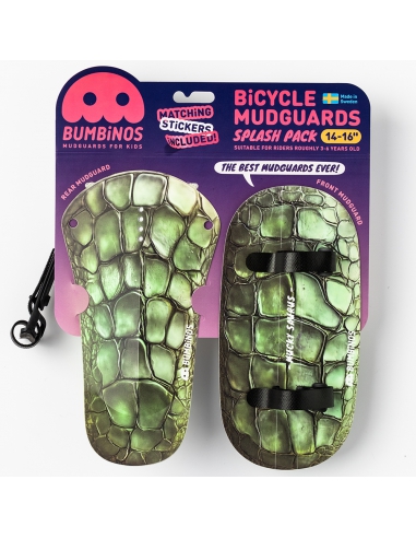 Błotniki rowerowe dziecięce Bumbinos Mucky Saurus (komplet przód + tył)