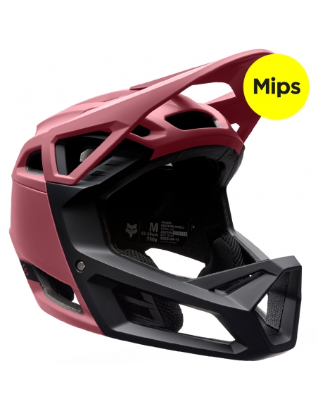 Kask rowerowy full face FOX Junior Proframe Solid MIPS Berry