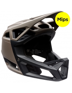 Kask rowerowy full face FOX Junior Proframe Solid MIPS Nutmeg Brown