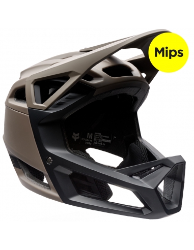 Kask rowerowy full face FOX Junior Proframe Solid MIPS Nutmeg Brown