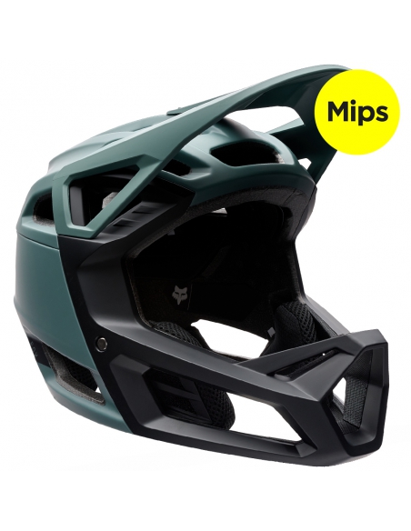 Kask rowerowy full face FOX Junior Proframe Solid MIPS Sage Green