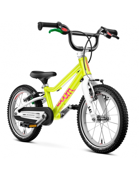 Rower dziecięcy woom 2 GO neon lime (14") limonkowy neonowy [limitowana edycja]