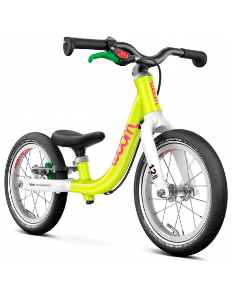 Rowerek biegowy woom 1 GO neon lime (12") limonkowy neonowy [limitowana edycja]