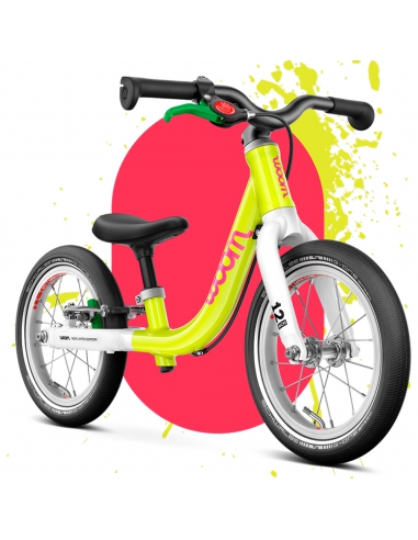 Rowerek biegowy woom 1 GO neon lime (12")...