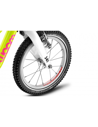 Rower dziecięcy woom 2 GO neon lime (14") limonkowy neonowy [limitowana edycja]