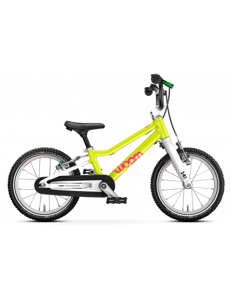 Rower dziecięcy woom 2 GO neon lime (14") limonkowy neonowy [limitowana edycja]