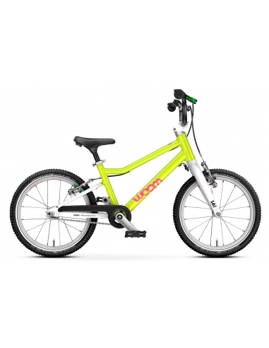 Rower dziecięcy woom 3 GO neon lime (16") limonkowy neonowy [limitowana edycja]