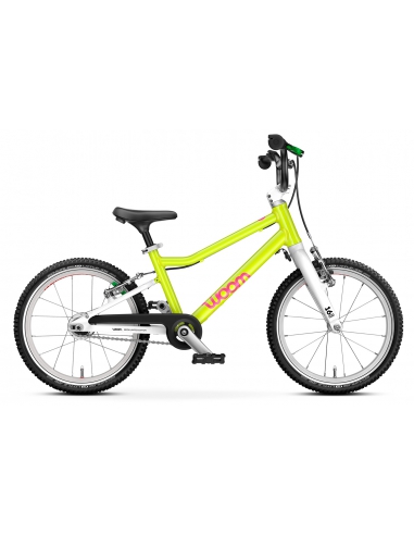 Rower dziecięcy woom 3 GO AUTOMAGIC neon lime (16") limonkowy neonowy [limitowana edycja]