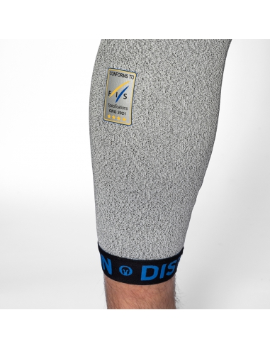 Kalesony 3/4 męskie Anti-Cut DISTON WC Men 4FIS Stars CORE / Racing Fit Silver