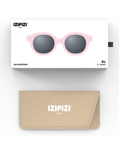 Okulary przeciwsłoneczne dla dzieci IZIPIZI BABY ♯C Pastel Pink Polarized