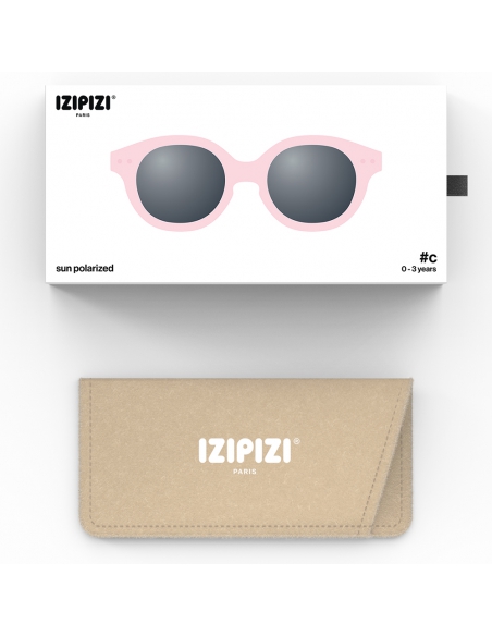 Okulary przeciwsłoneczne dla dzieci IZIPIZI BABY ♯C Pastel Pink Polarized