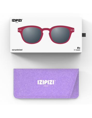 Okulary przeciwsłoneczne dla dzieci IZIPIZI KIDS ♯C Cranberry Polarized