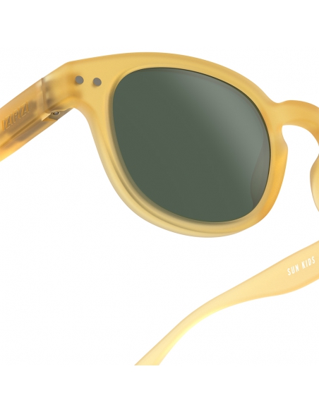 Okulary przeciwsłoneczne dla dzieci IZIPIZI KIDS ♯C Yellow Honey Polarized/Green Lens