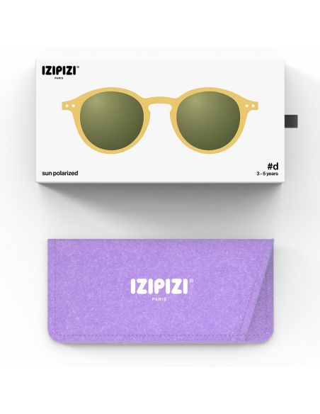 Okulary przeciwsłoneczne dla dzieci IZIPIZI KIDS ♯D Yellow Honey Polarized/Green Lens
