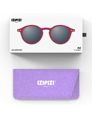 Okulary przeciwsłoneczne dla dzieci IZIPIZI KIDS ♯D Cranberry Polarized