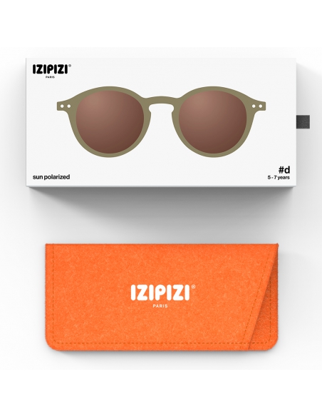 Okulary przeciwsłoneczne dla dzieci IZIPIZI KIDS #D Olive Polarized/Brown Lens