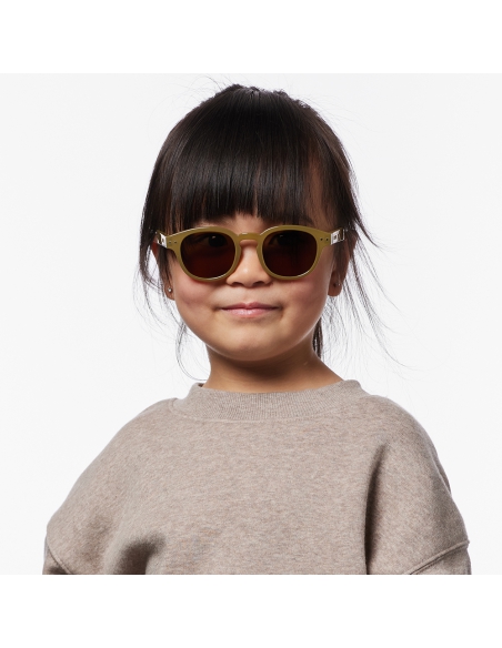Okulary przeciwsłoneczne dla dzieci IZIPIZI KIDS ♯C Olive Polarized/Brown Lens